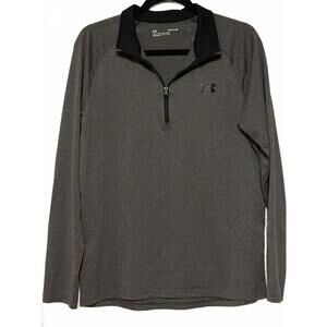 Under Armour Men's Gray Quarter-Zip Pullover Sweatshirt Size Small